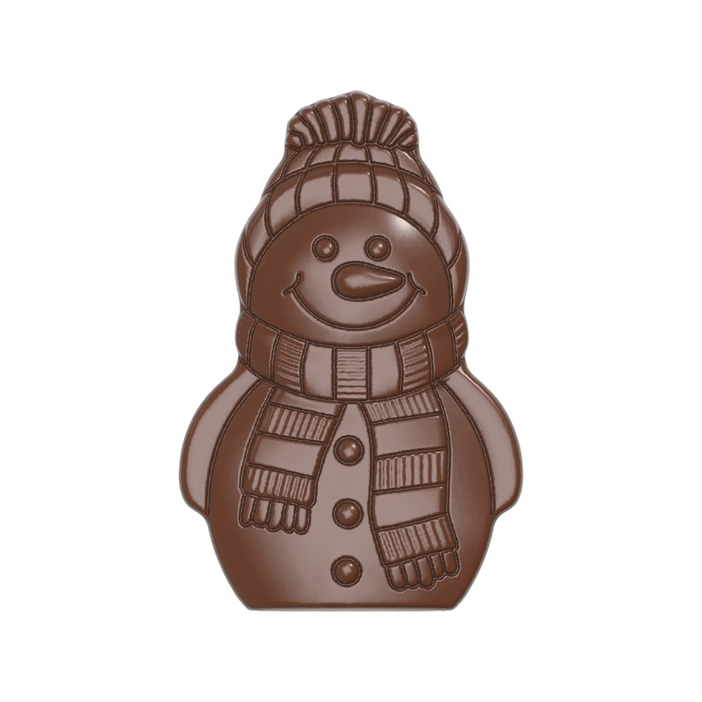 Chocolate World Snowman Polycarbonate Chocolate Mold, 1 Cavity