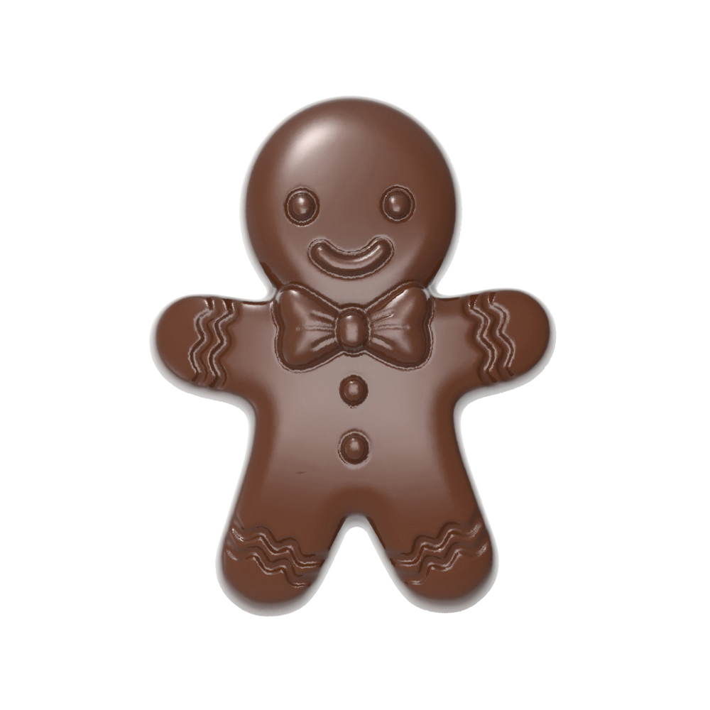 Chocolate World Gingerbread Man Polycarbonate Chocolate Mold, 6 Cavities
