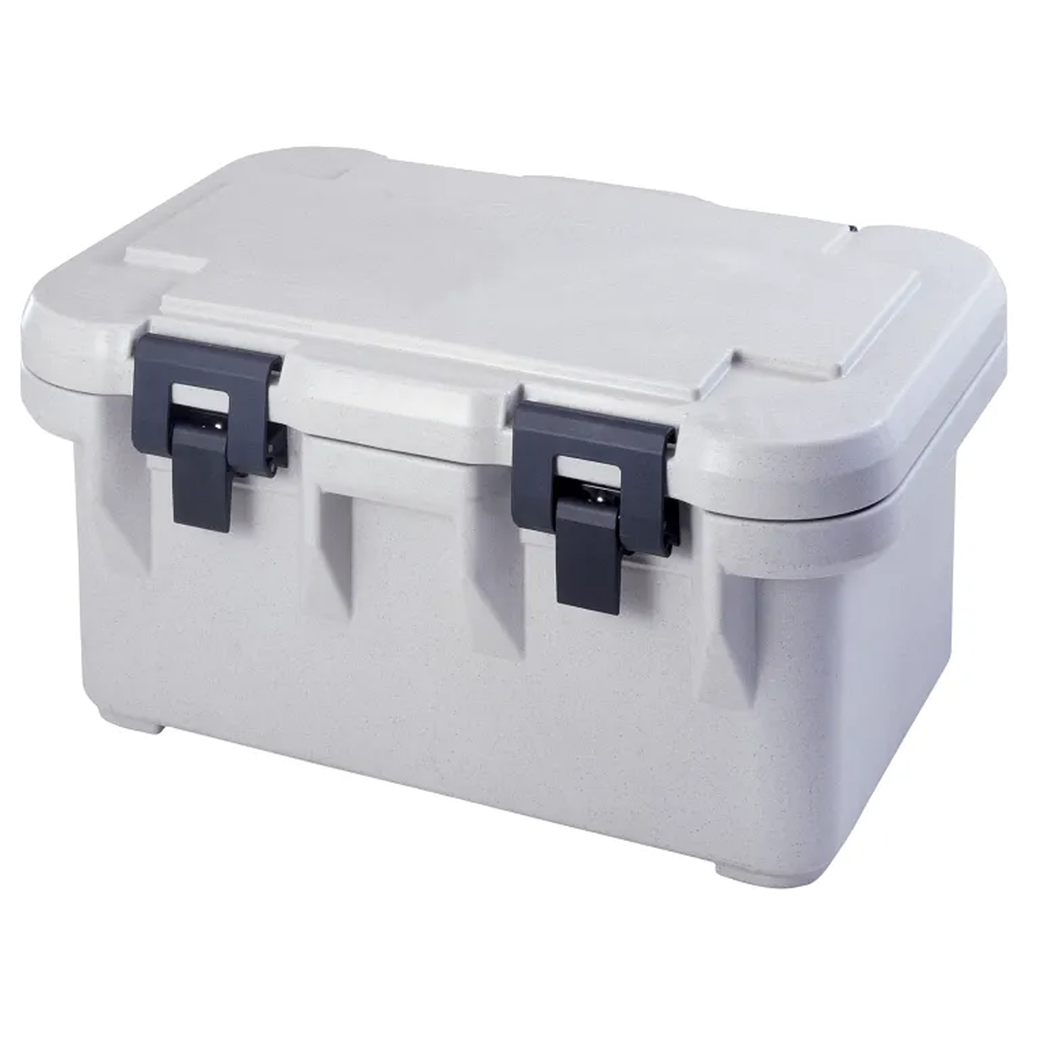 Cambro UPCS180 Insulated Food-Pan Carrier: Holds One Full-Size 8'' Deep Pan, Speckled Gray