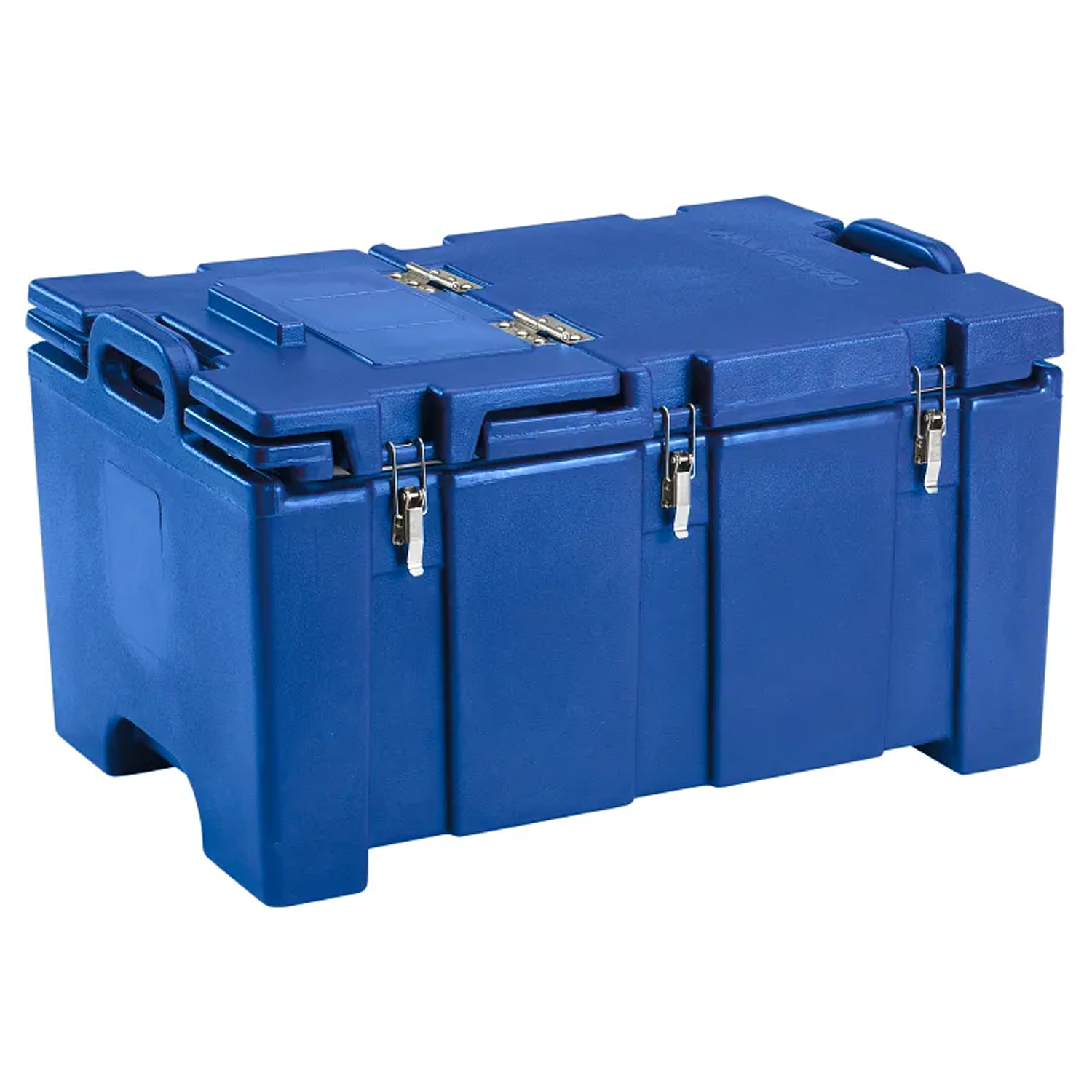 Cambro 100MPCHL Insulated Food-Pan Carrier with Hinged Serving Lid; for One Full-Size 8-Inch-Deep Pan, Navy Blue