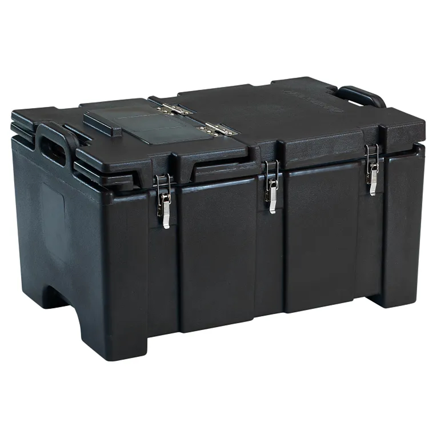 Cambro 100MPCHL Insulated Food-Pan Carrier with Hinged Serving Lid; for One Full-Size 8-Inch-Deep Pan, Black
