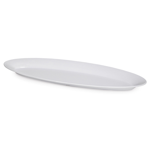 G. E. T. Melamine Platters, Oval, Milano Series, 22.5" x 8,", White