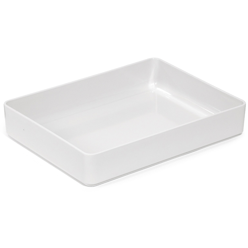G. E. T. Melamine Bowl, Rectangle, Milano Series, 7.6 qt., 5.75" x 12" x 2.75" D, White