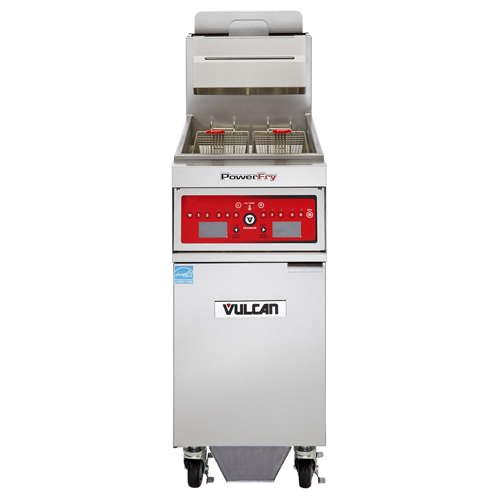 Vulcan 1VK45CF-1 PowerFry Natural Gas Fryer - 45 lb. Oil Cap. w/ Programmable Computer Control