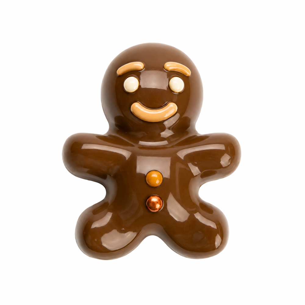Martellato Gingerbread Man Polycarbonate Chocolate Mold, 6 Cavities