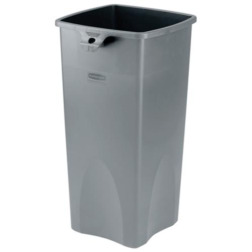 Rubbermaid FG356988 23-Gallon Untouchable Square Container, Gray