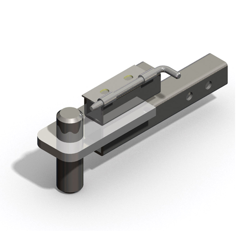 Lakeside Male Hitch - For Towing Single Pieces, 5" or 6" Casters