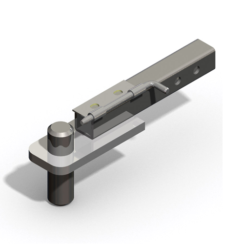 Lakeside Male Hitch - For Towing Single Pieces, 6" or 8" Casters