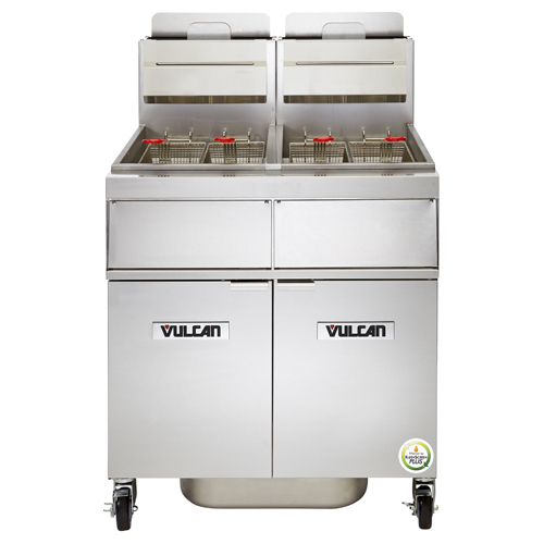 Vulcan Freestanding Natural Gas Fryer 90 lb. Oil Cap. w/ Solid State Analog Knob Control