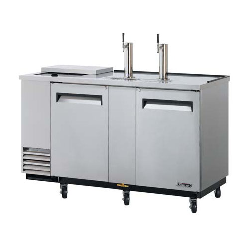 Turbo Air TCB-3SD 69", 3 Keg Stainless Steel Club Top Beer Dispenser