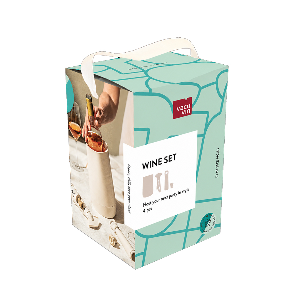 Vacu Vin Sand Wine Set Host, 4 Piece