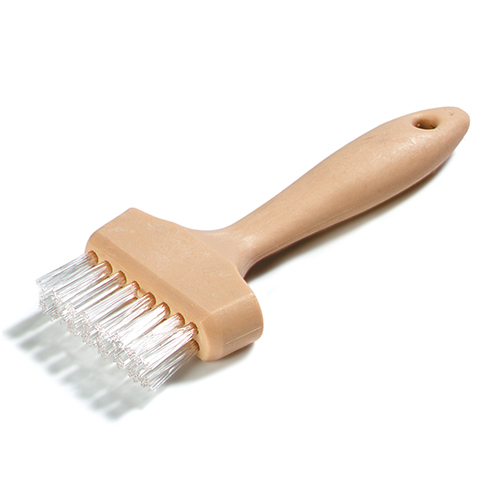 Carlisle Waffle Maker Cleaning Brush: 3" Wide Brush w/Teflon Bristles, 7" Long - Case of 12