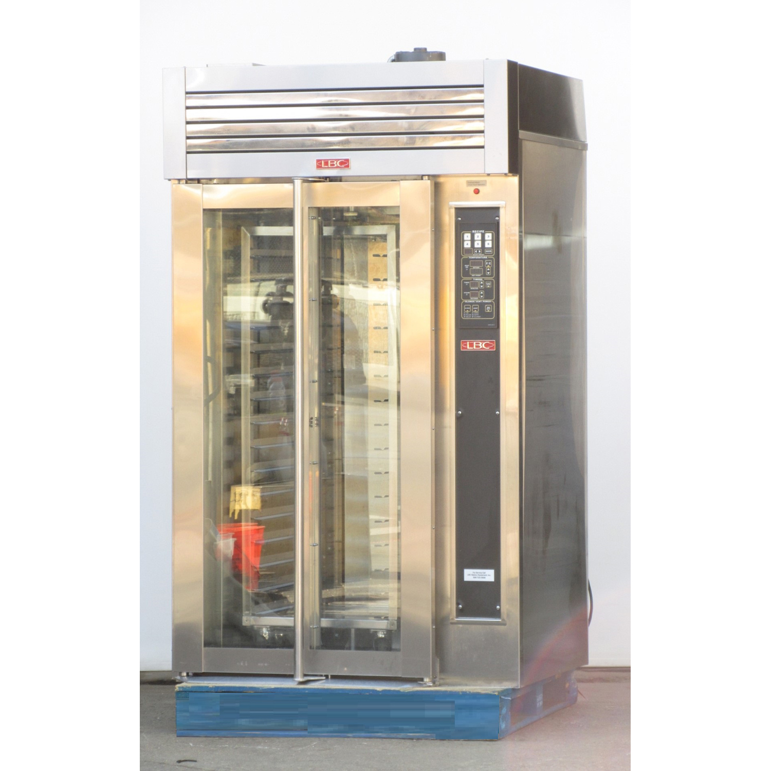 LBC LMO-MAX-G Roll-In Gas Rotating Rack Oven, Used Excellent Condition