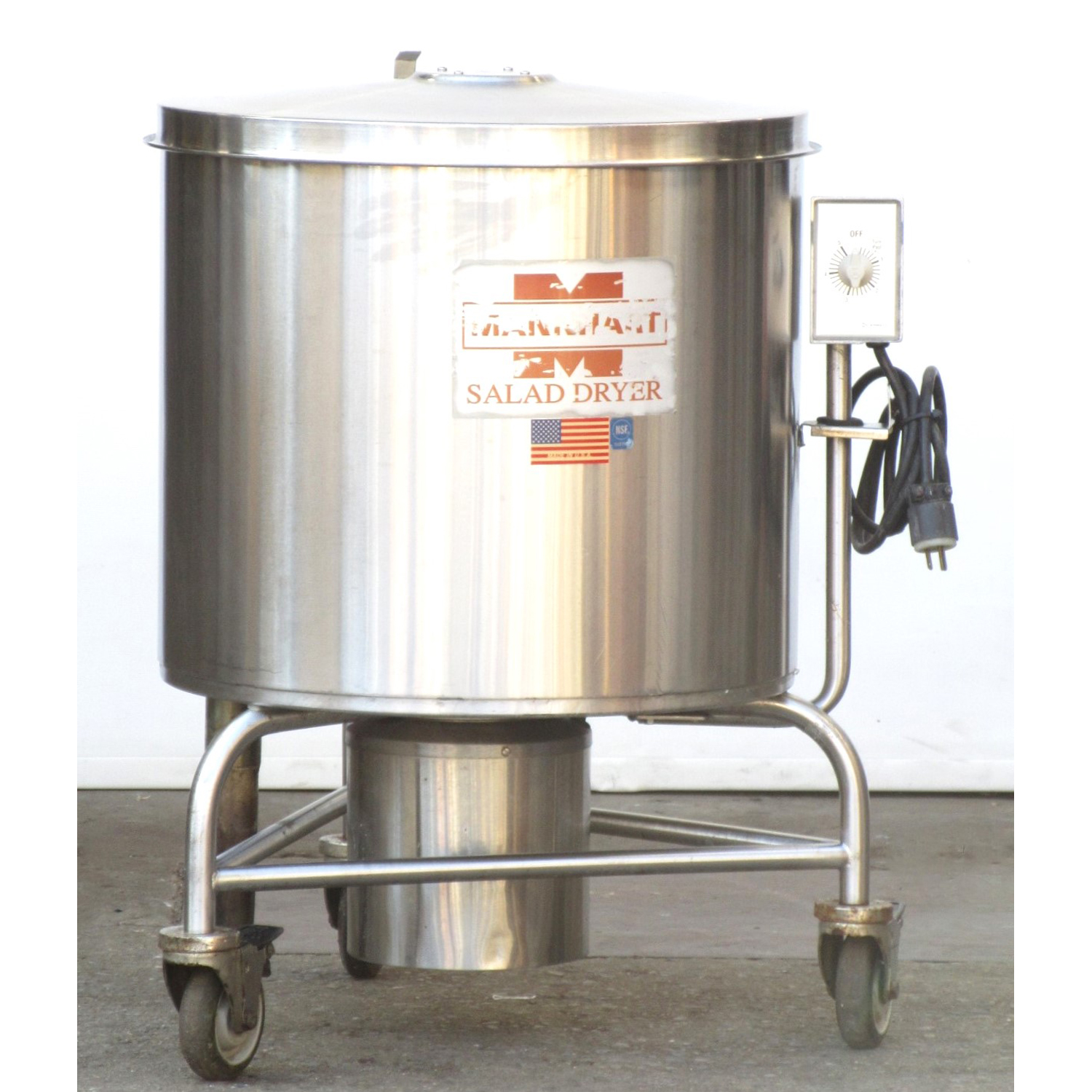 Mannhart SD-97 Salad Dryer/ Spinner, Used Excellent Condition 