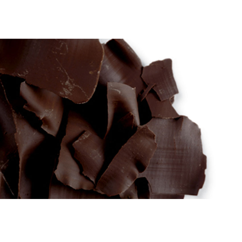 Dobla Flat Dark Chocolate Shavings, 5.5 lbs.