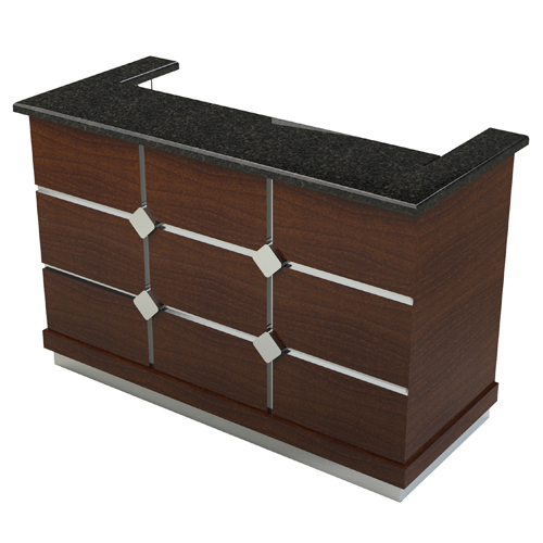 Geneva Bristol Portable Bar, 5' S/S Interior