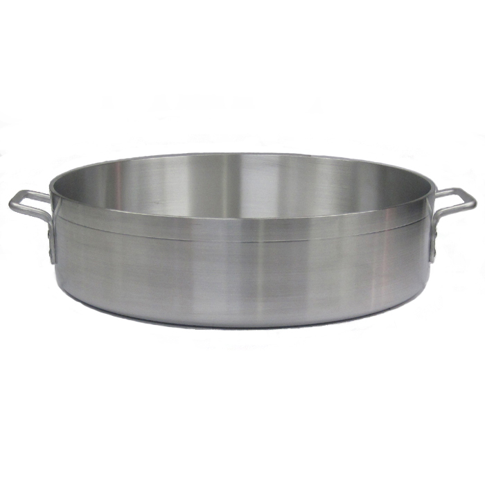 Winco 15 Quart Precision Extra Heavy 6.0 mm Aluminum Brazier