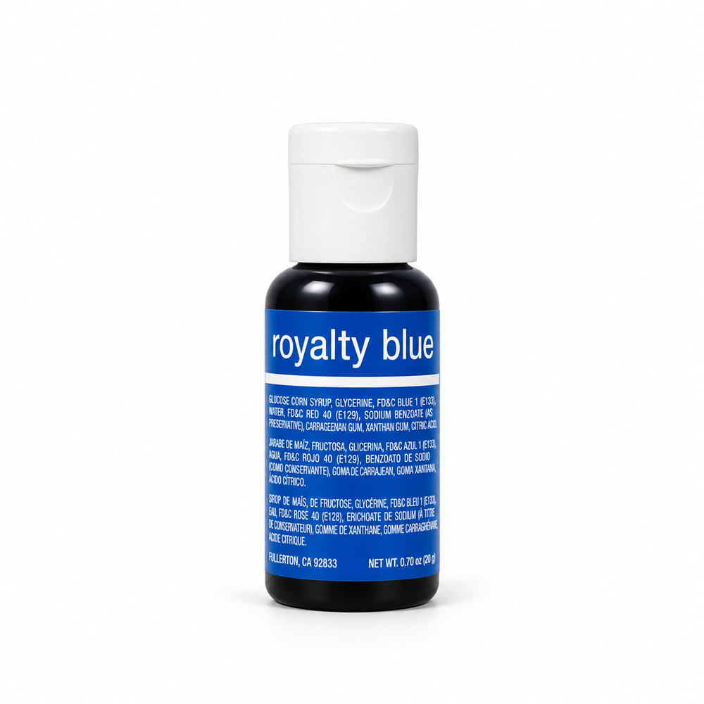 Chefmaster Royalty Blue Liqua Gel Food Coloring, 0.7 oz.