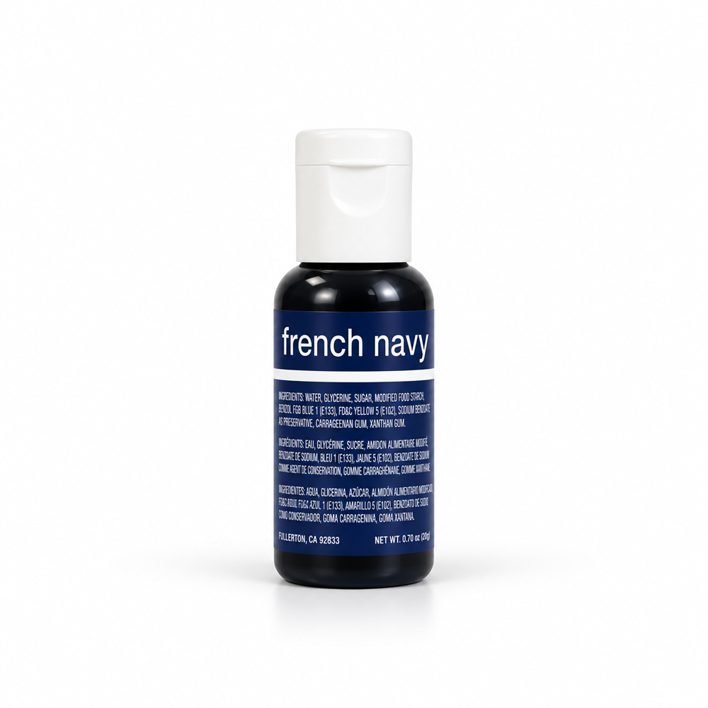 Chefmaster French Navy Liqua Gel Food Coloring, 0.7 oz.