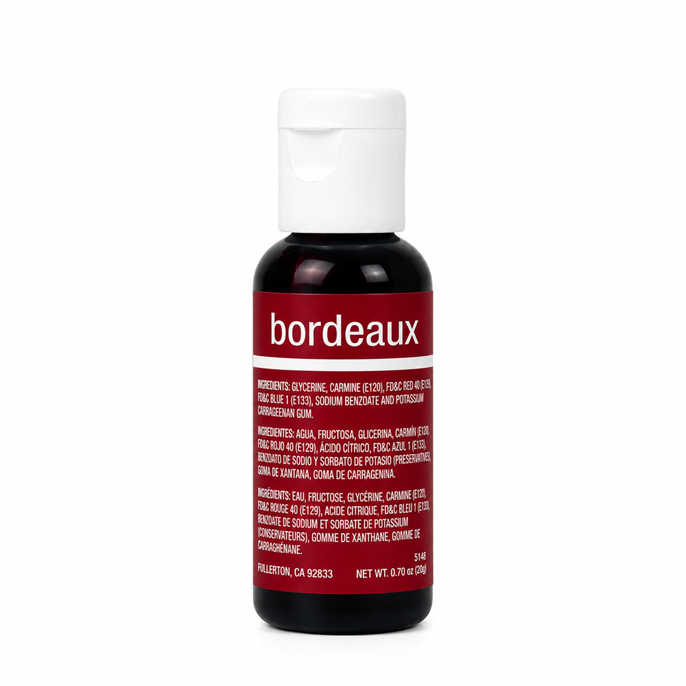 Chefmaster Bordeaux Liqua Gel Food Coloring, 0.7 oz.
