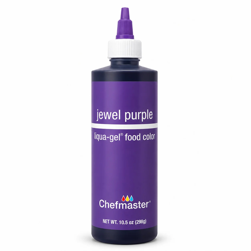 Chefmaster Jewel Purple Liqua Gel Food Coloring, 10.5 oz.