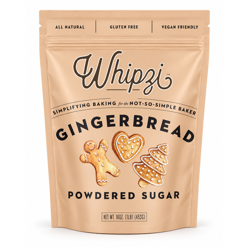 Whipzi Gingerbread Flavored Powdered Sugar, 16 oz.