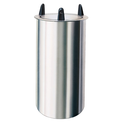 Lakeside 5007 Mobile Unheated Shielded Dish Dispenser, Round - Plate Size: 6-5/8" to 7-1/4"