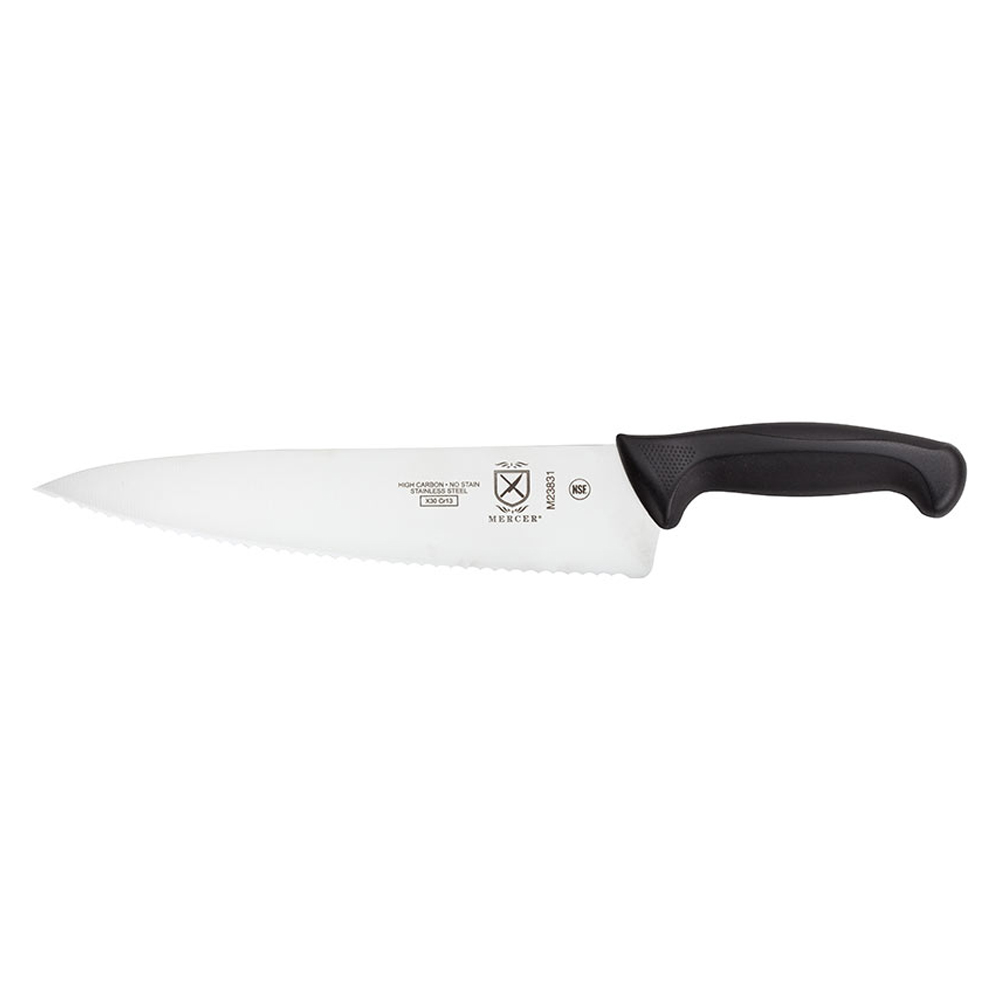 Mercer Culinary Millennia Wavy Edge Chef's Knife, 7.5" blade