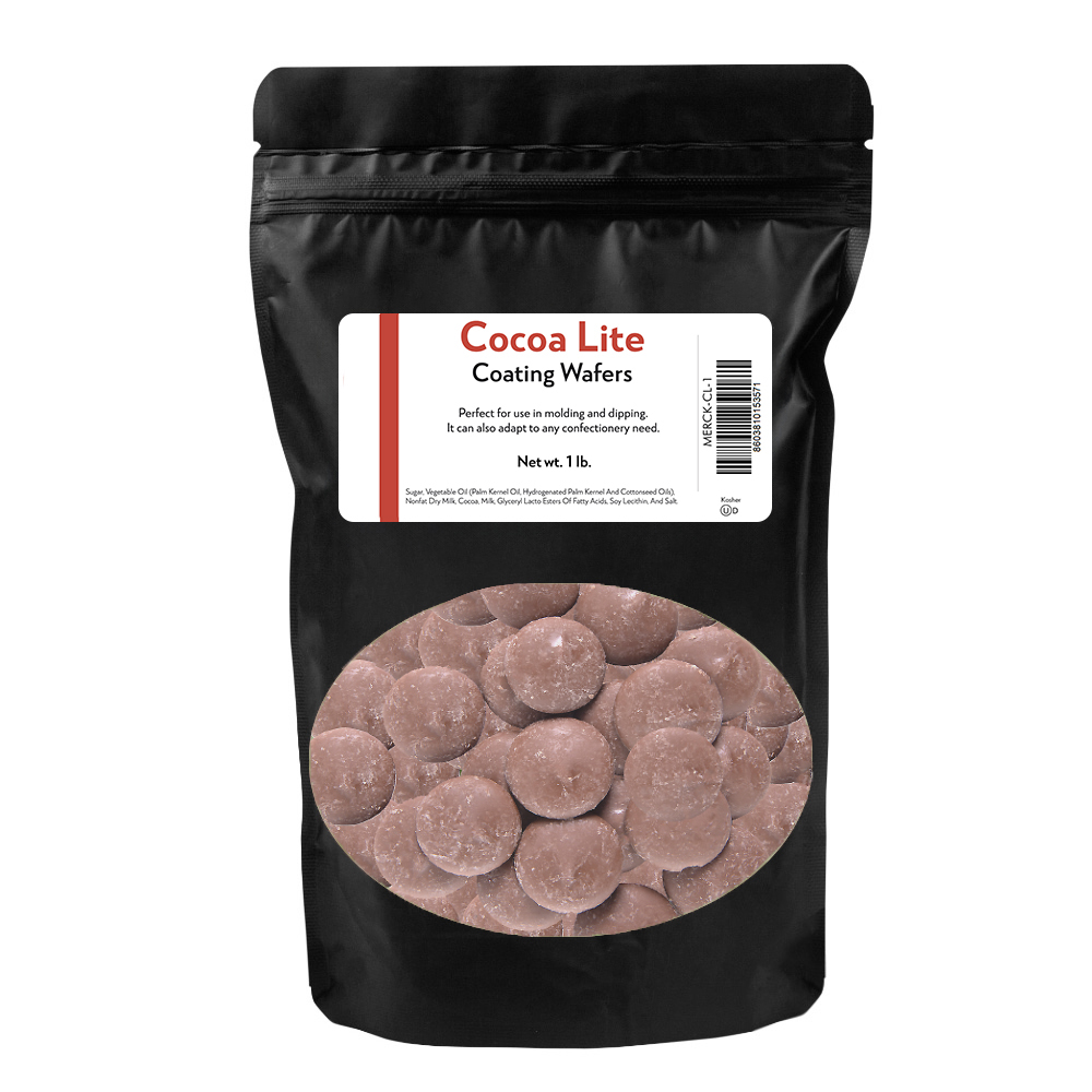 Cocoa Lite Coating Wafers, 1 Lb.
