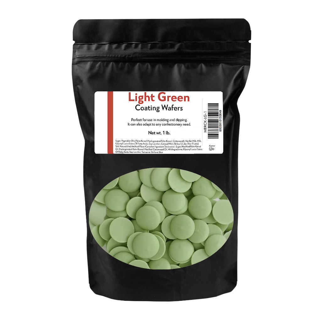 Light Green Coating Wafers, 1 lb.