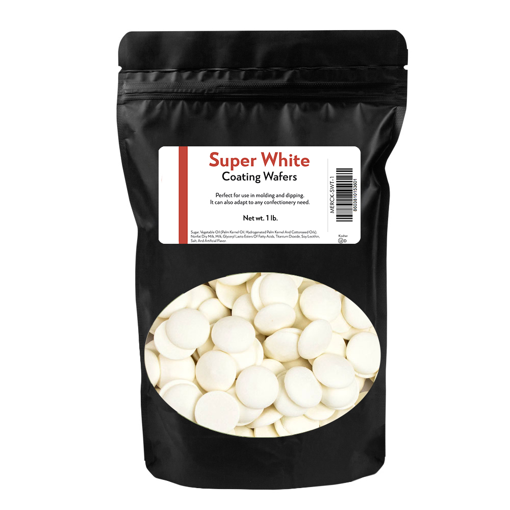 Super White Coating Wafers, 1 lb.