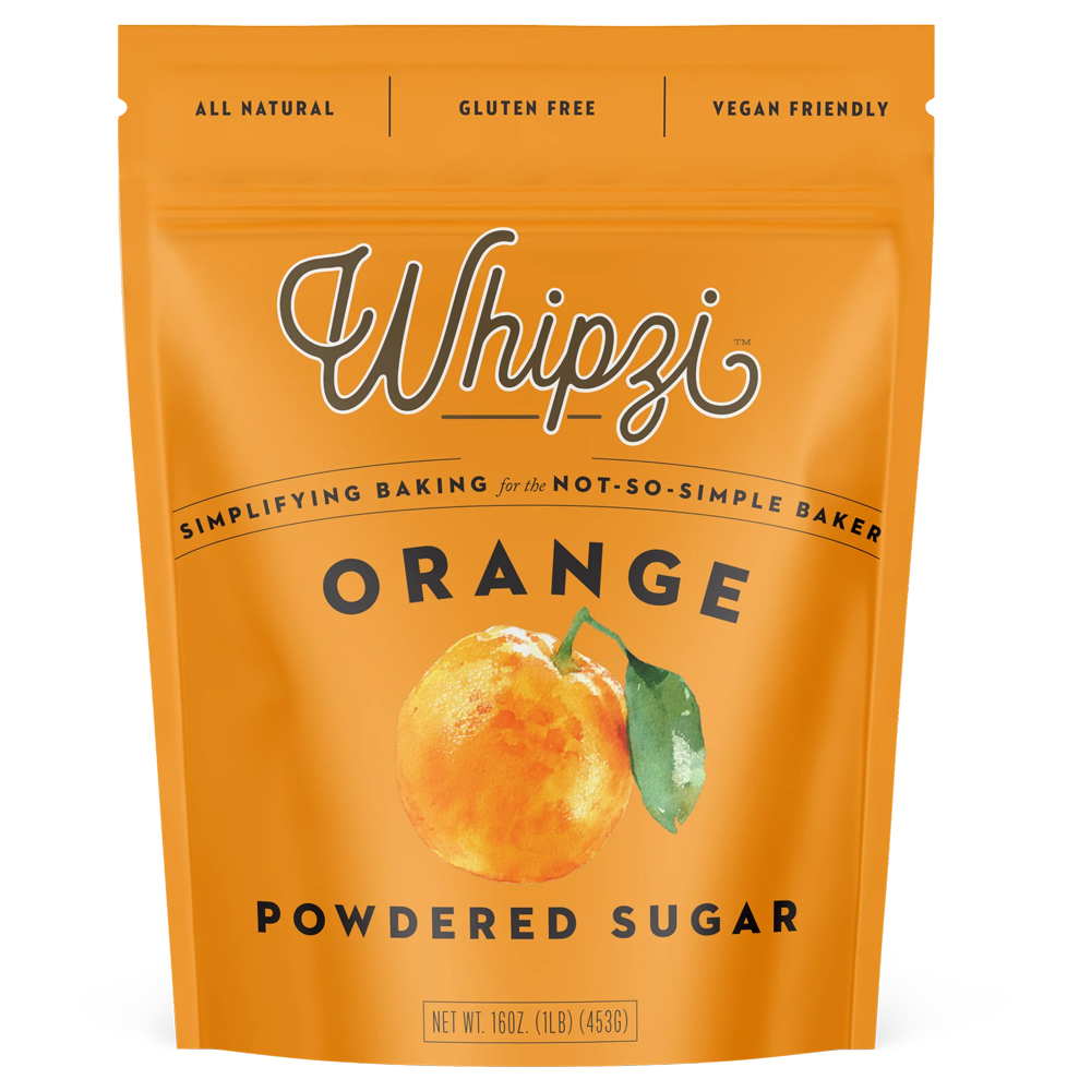 Whipzi Orange Flavor Powdered Sugar, 16 oz.