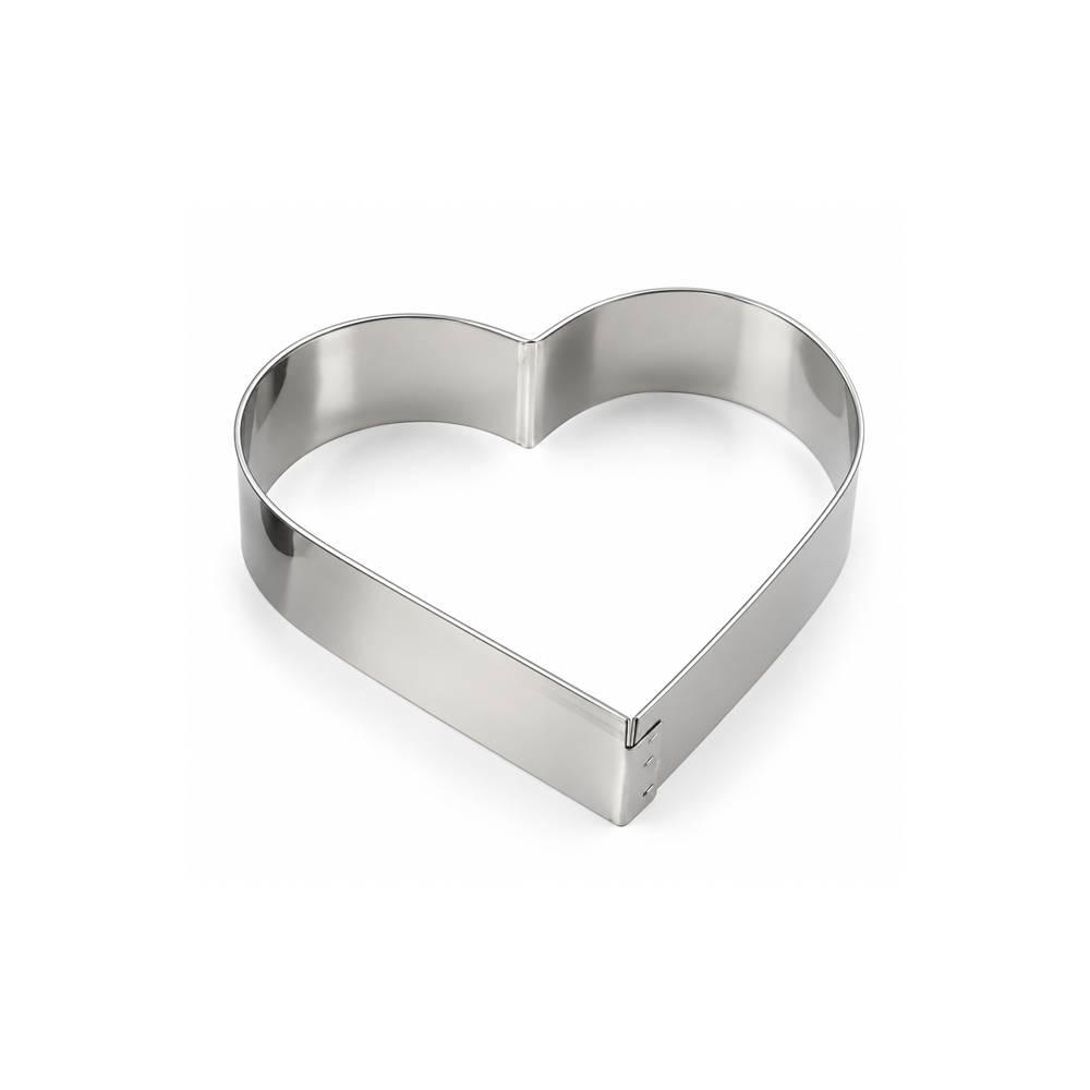 O'Creme Stainless Steel Heart Cookie Cutter, 2"
