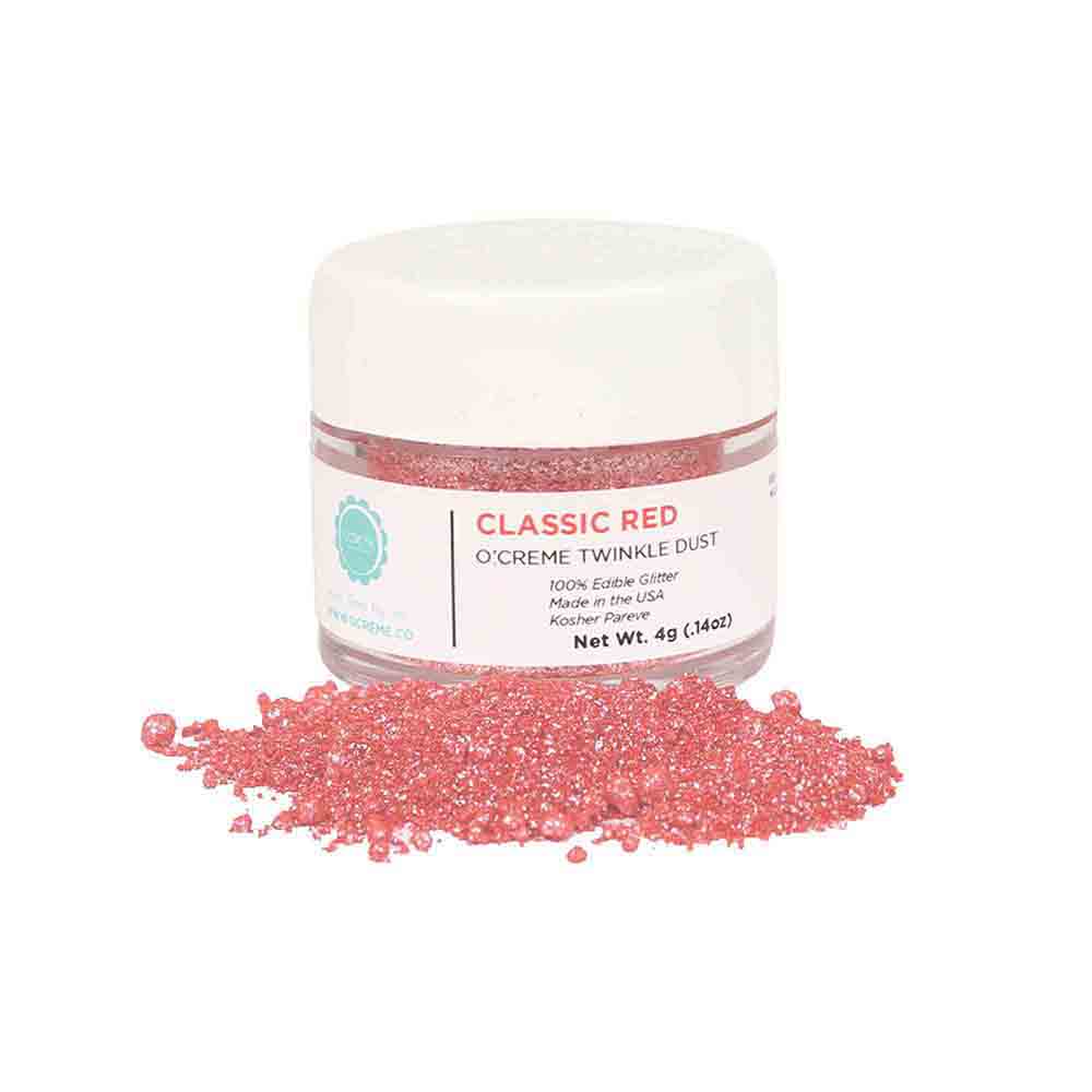 O'Creme Twinkle Dust, 4 gr. - Classic Red