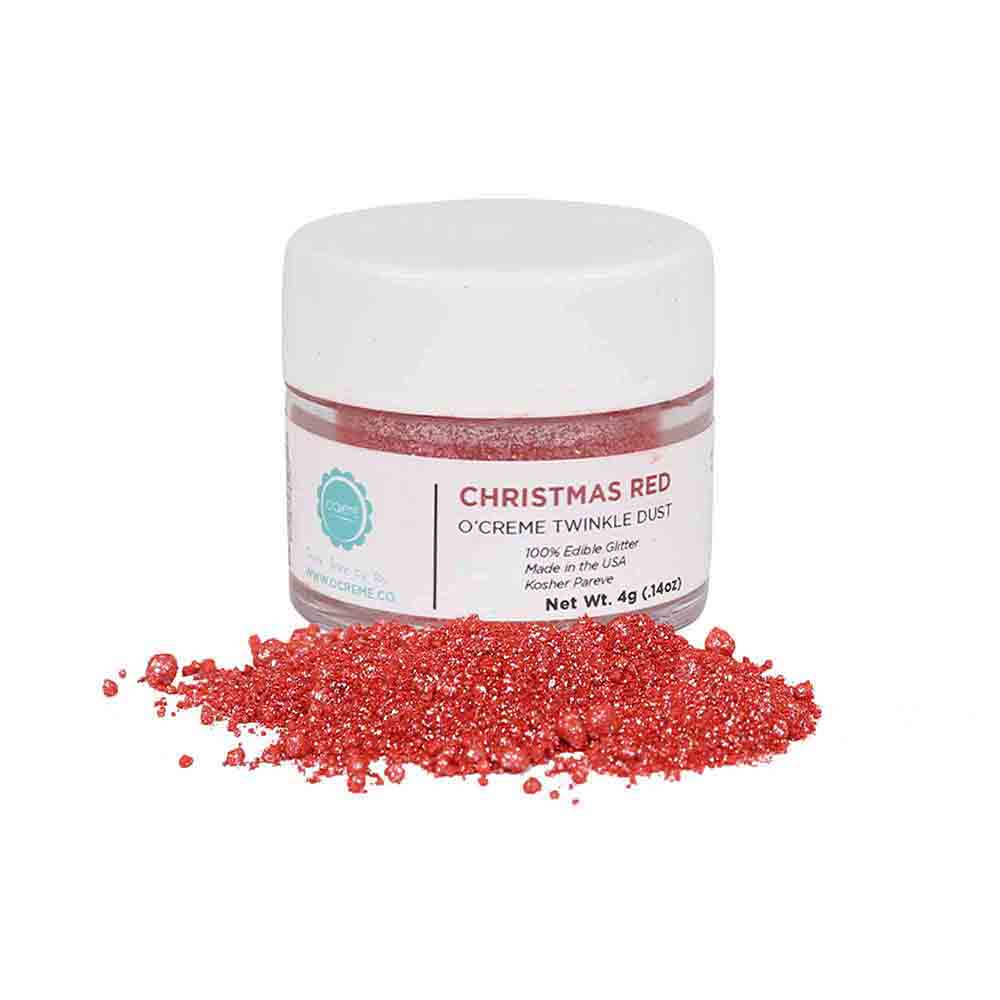O'Creme Twinkle Dust, 4 gr. - Christmas Red