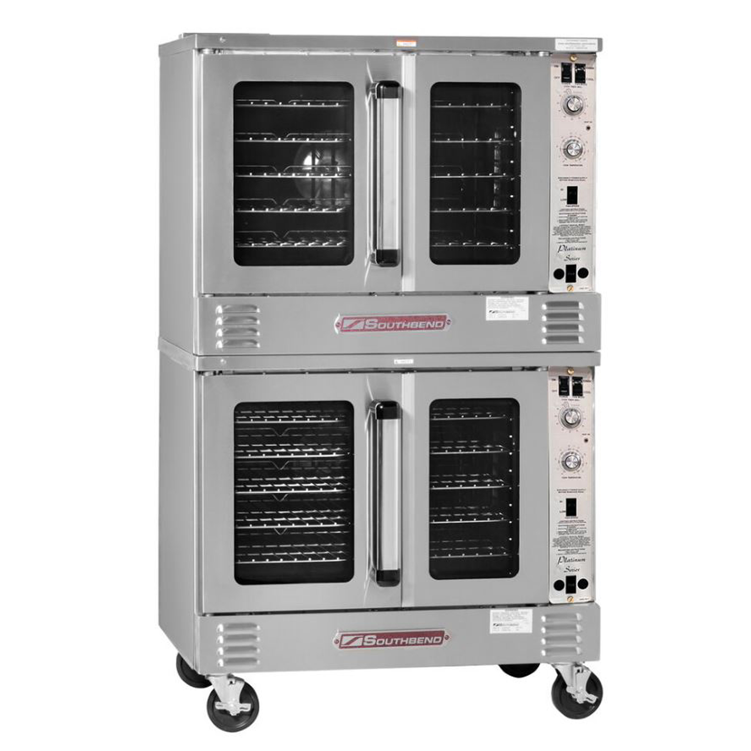 Platinum Double Convection Oven, Electric, 7.5kW each, Standard Depth, Standard Controls, Dependent Doors
