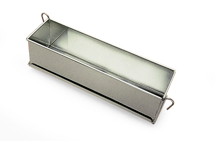 Gobel Pate Terrine Mold with hinges, Tinned Steel, 16" x 3" x 3" High