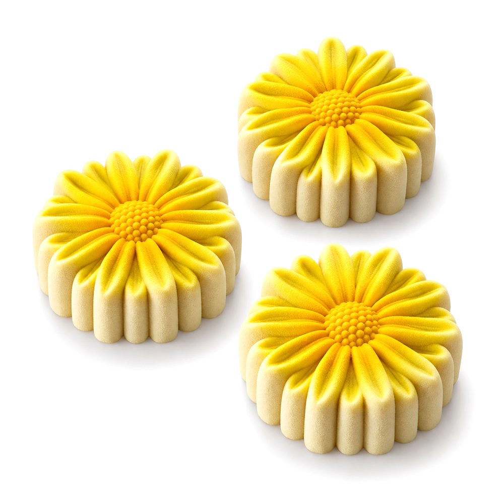 Pavoni Pavoflex PX43140 Floris Silicone Daisy Mold, 12 Cavities