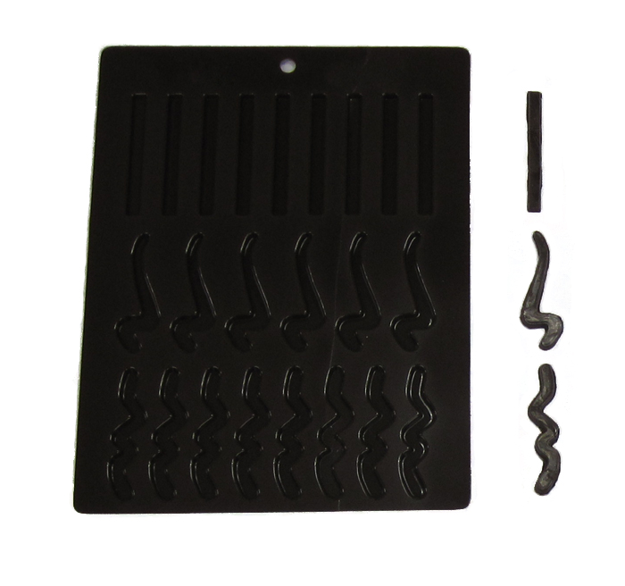Flexible Chocolate Mold: Straight & Wavy Lines
