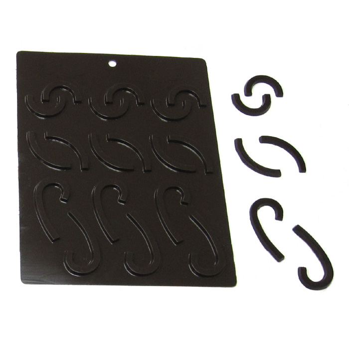Flexible Chocolate Mold Curves, 18 Cavities