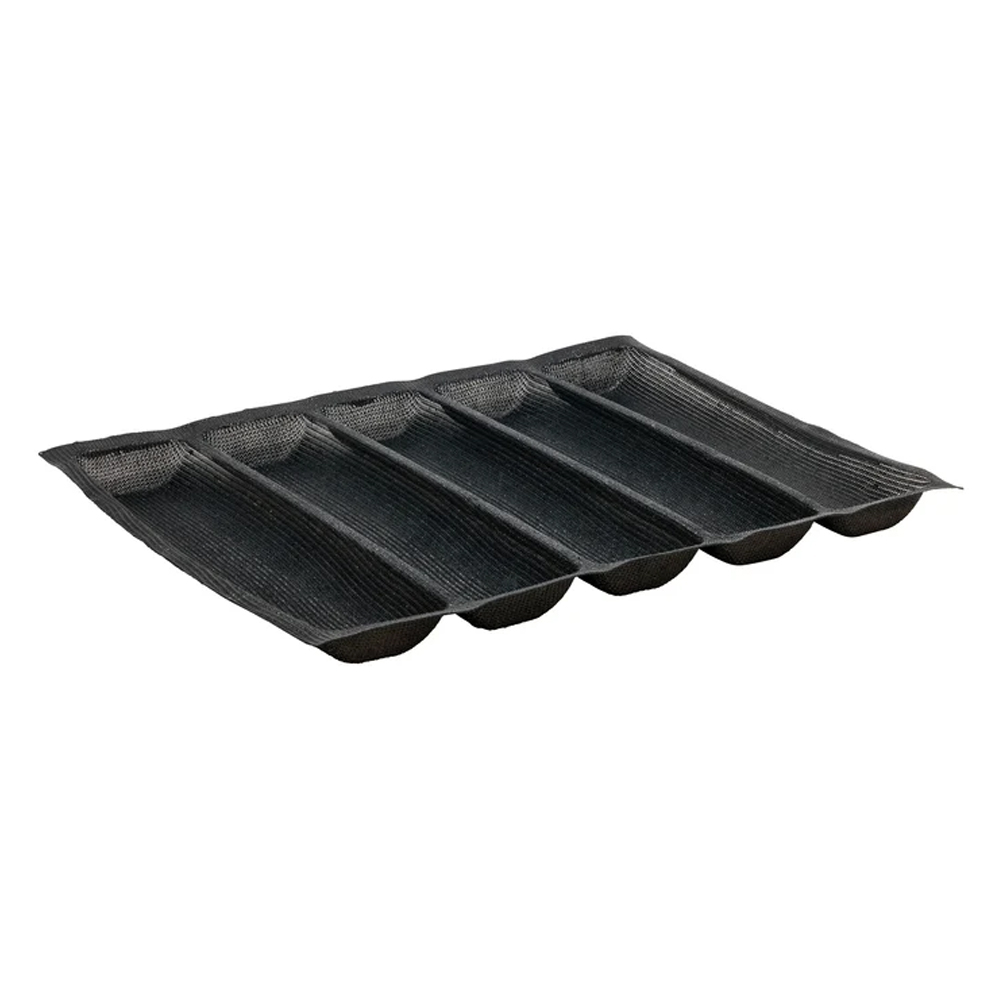 Winco 5 Roll Silicone Bread Form, 18" x 13"