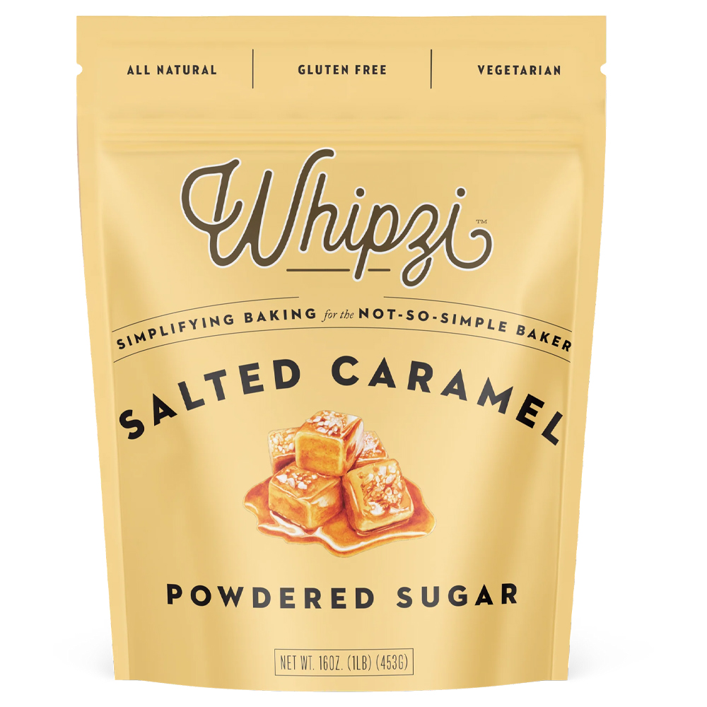 Whipzi Salted Caramel Flavor Powdered Sugar, 16 oz.