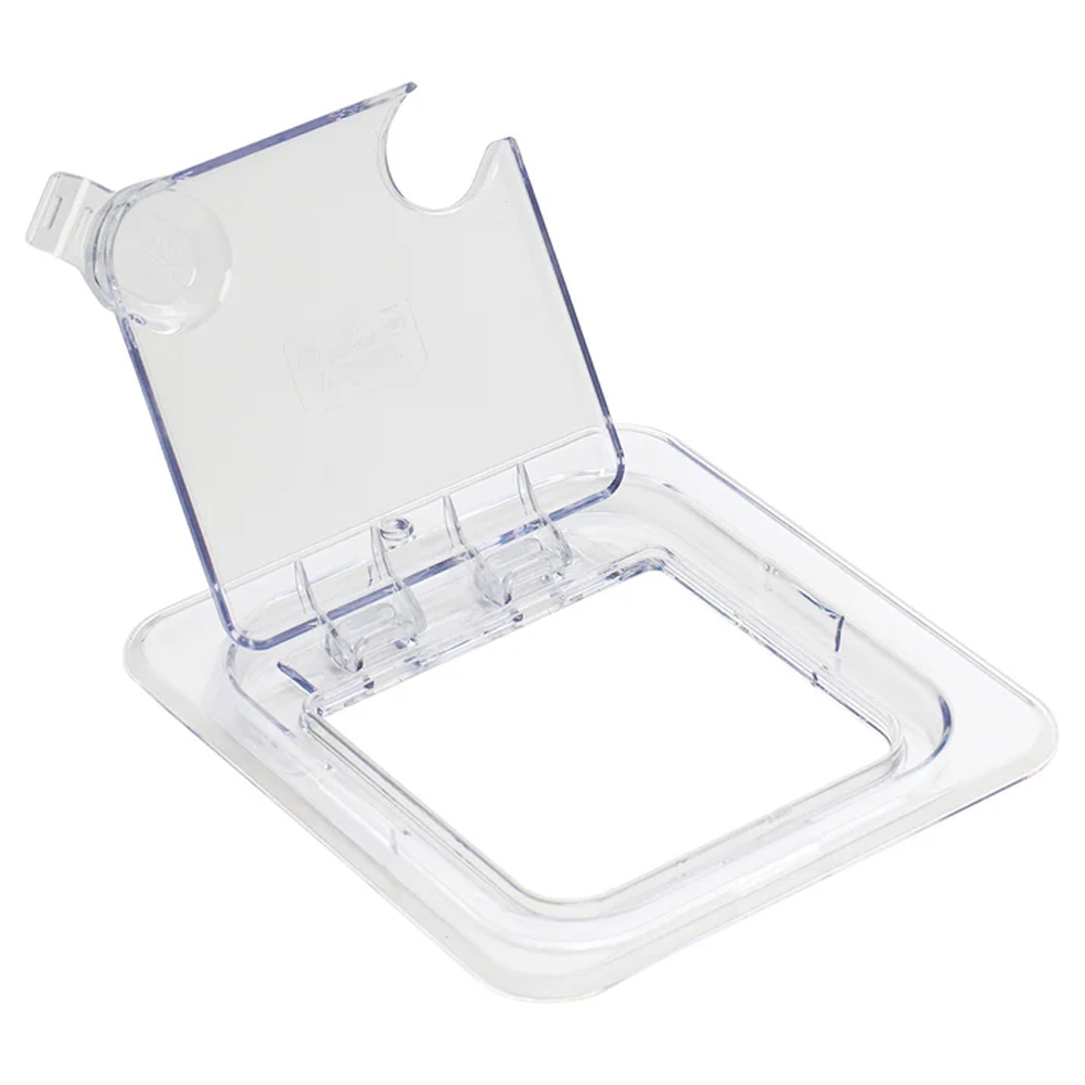 Winco Hinged Polycarbonate Food Pan Cover, Sixth Size