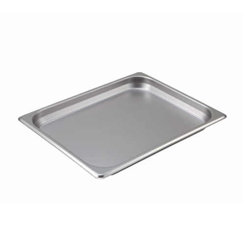 Winco Stainless Steel Steam Table Pan, Half Size (10-3/8" x 12-3/4") x 1-1/4"