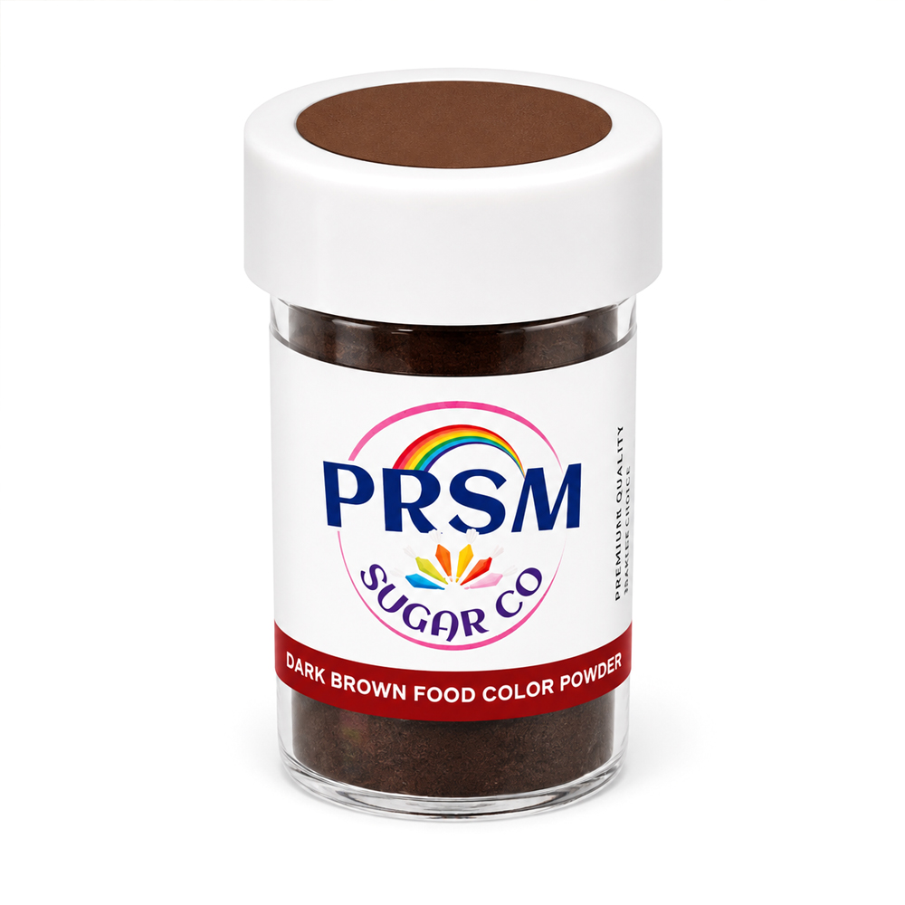 PRSM Dark Brown Gel Paste Natural Food Color Powder, 7 gr.