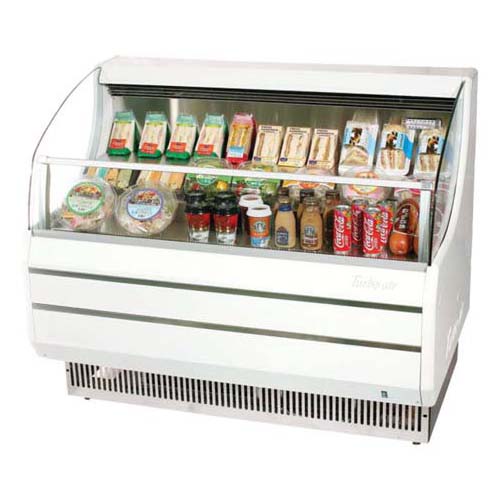 Turbo Air TOM-40S Horizontal Slim-Line Open Display Merchandiser 40" - White
