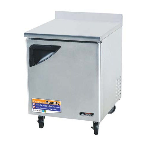 Turbo Air TWR-28SD Super Deluxe 1 Door Worktop Refrigerator - 7 Cu. Ft.