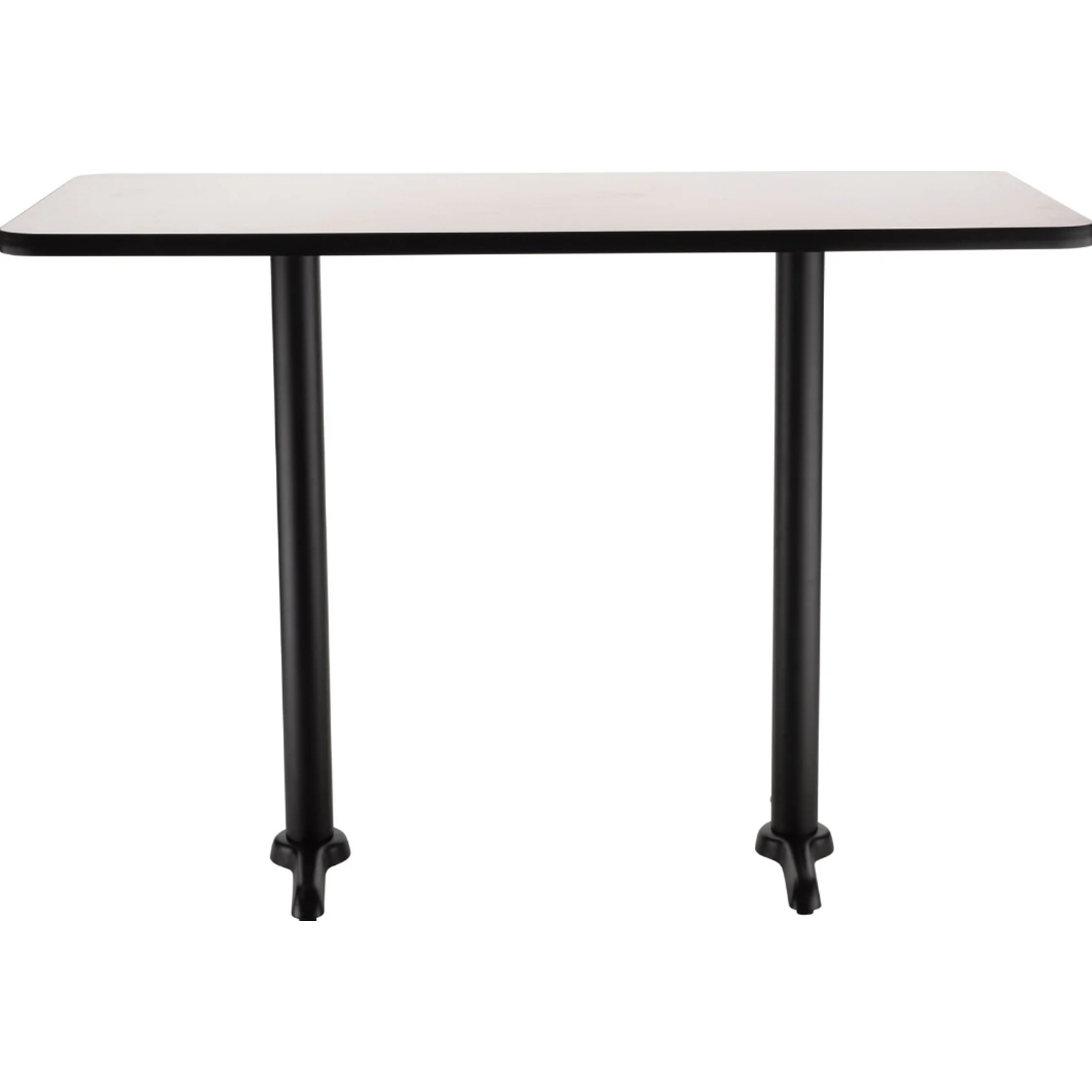 NPS® Café Table, "T" Base, 42" Height, 30"x42" Rectangle grey nebula