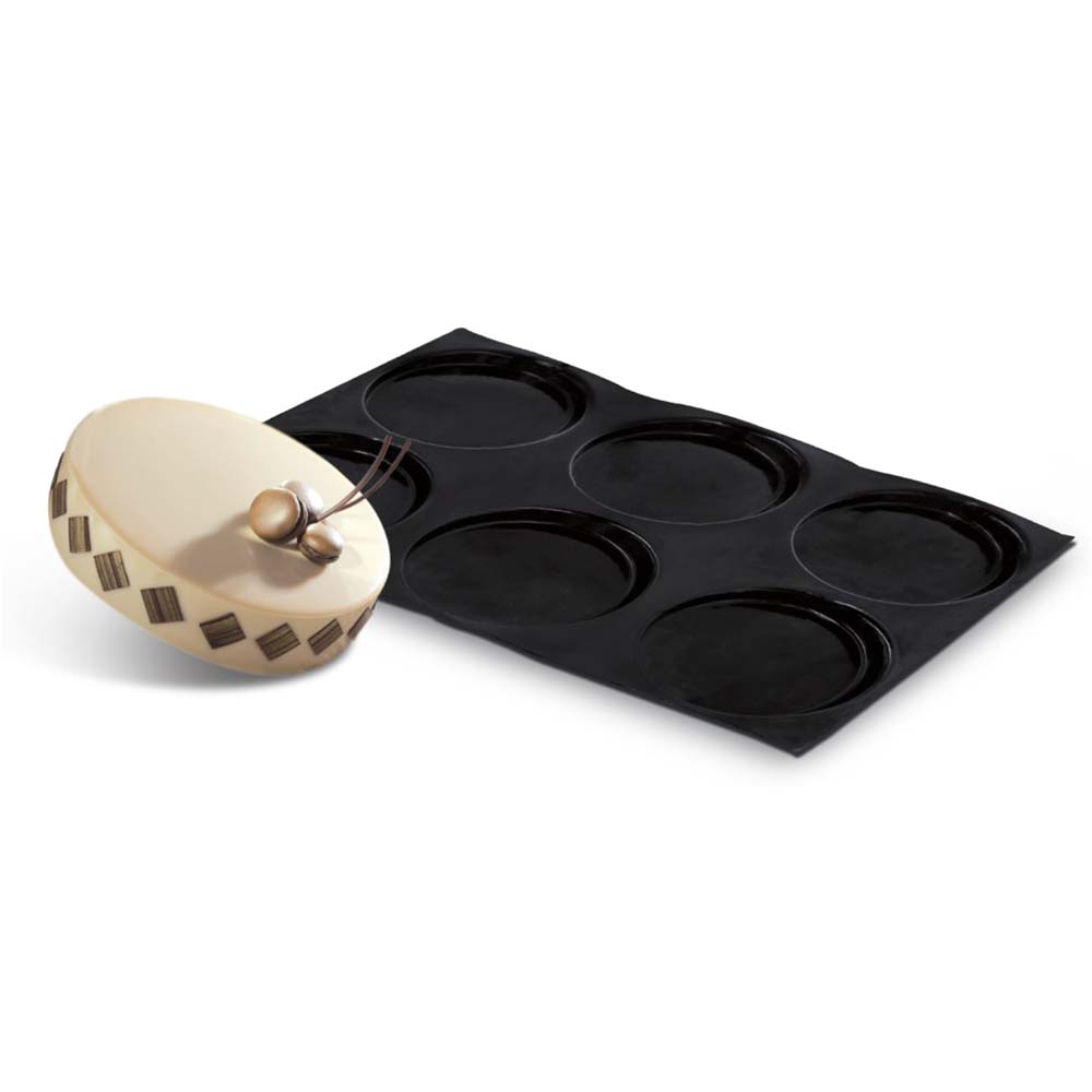 Demarle Flexipan Origine Round, 8.45 oz, 6 Cavities