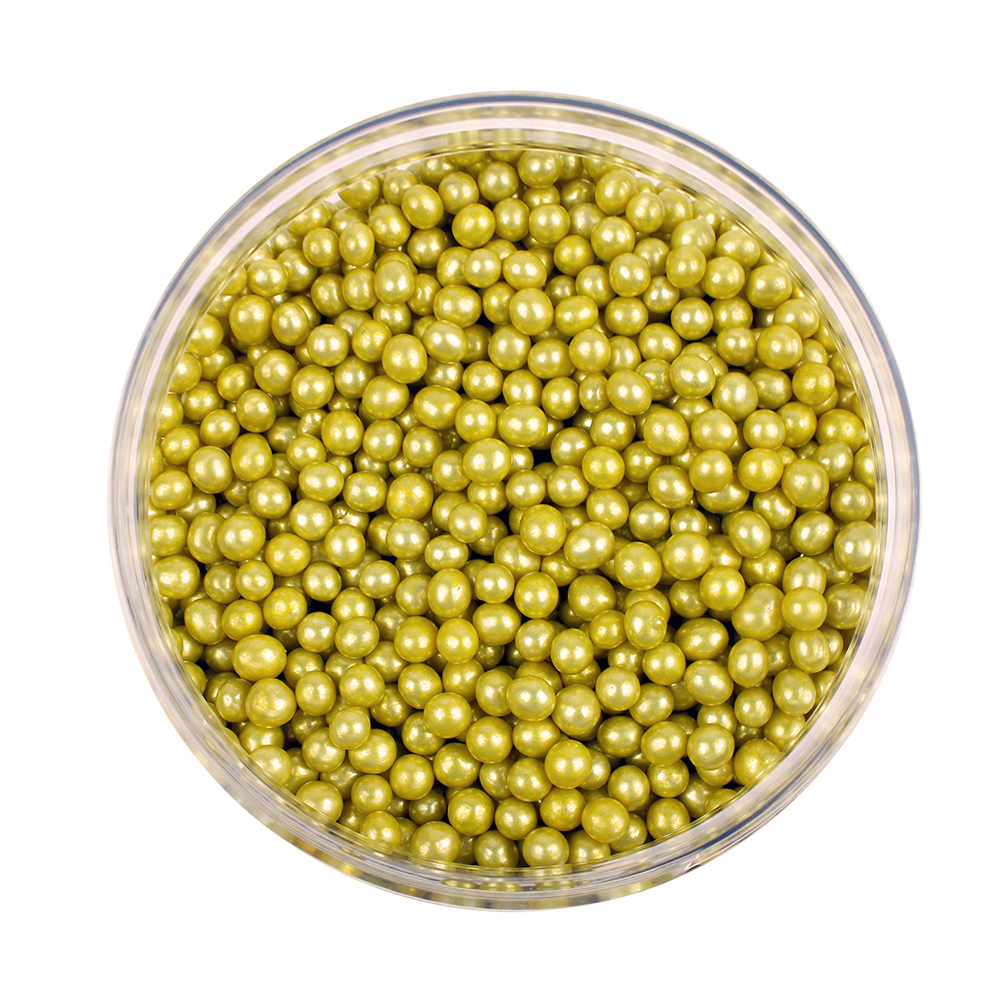 Gold Dragees 6mm, 8 Oz